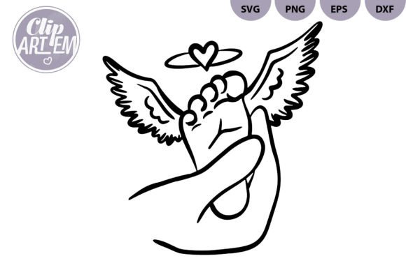Download Angel Feet Baby Cricut Cutting SVG File - Svg Collection